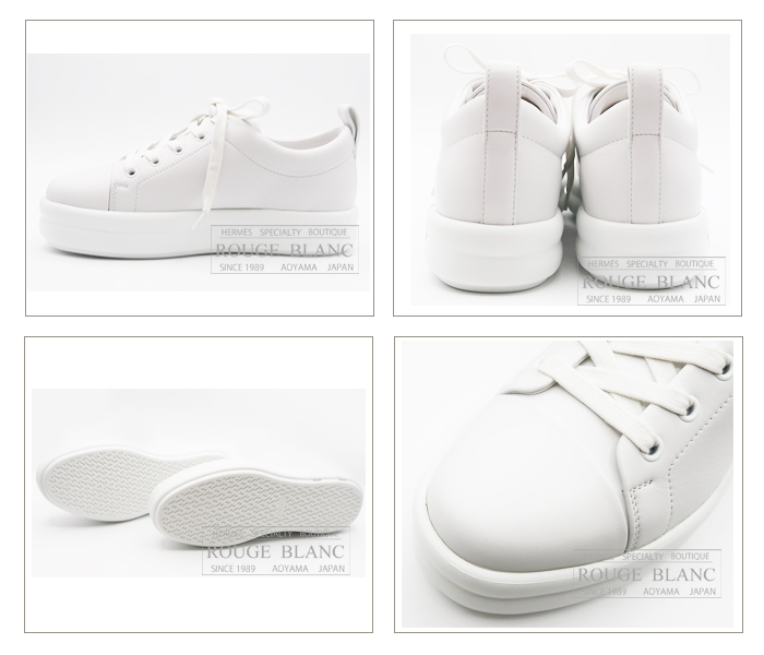 エルメス　スニーカー　”ハッピー”　ホワイト　#37　【新品】HERMES Sneaker White 【NEW】